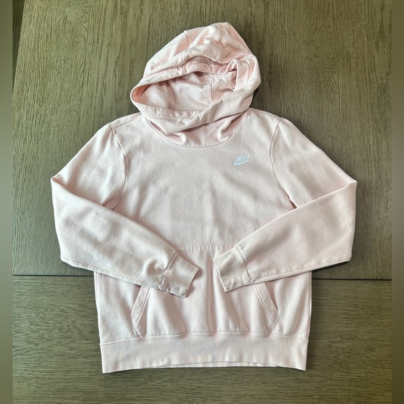 Nike Women’s Funnel Neck Sweatshirt Size Small Pink - Picture 2 of 9